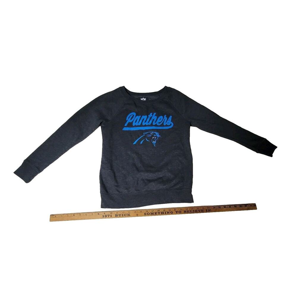 NFL Team Apparel Sweatshirt Womens Sz XS Long Sleeve Carolina Panthers Football